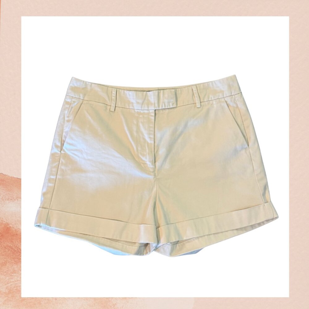 J. Crew Light Khaki Casual Cuffed Chino Shorts